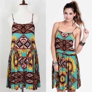 Minkpink Ashbury Sunflower Dress